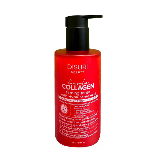 Triple Collagen Firming Toner – Anti-Aging Hydration with Hyaluronic Acid, 8.45 oz