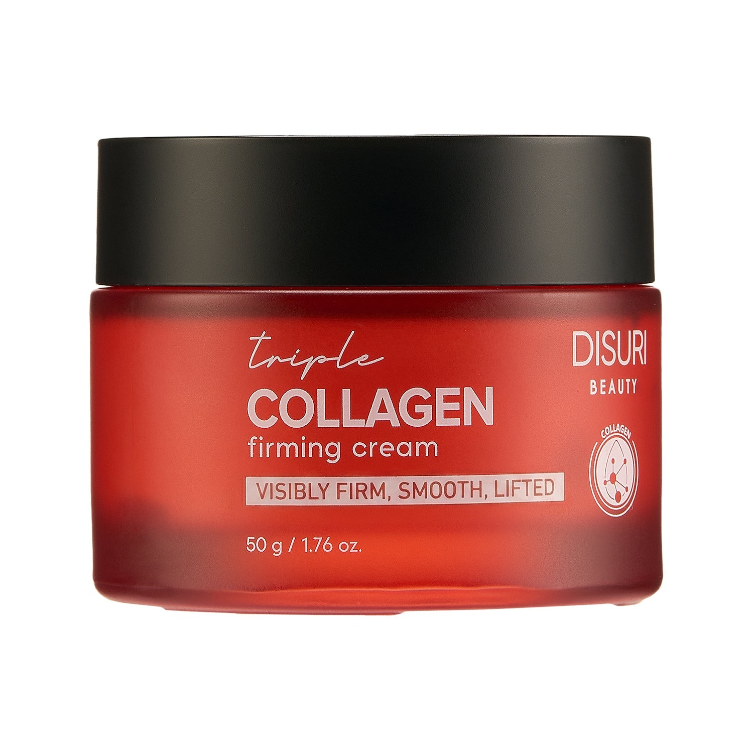 DISURI Triple Collagen Firming Cream — 3,500 ppm triple collagen complex published on label