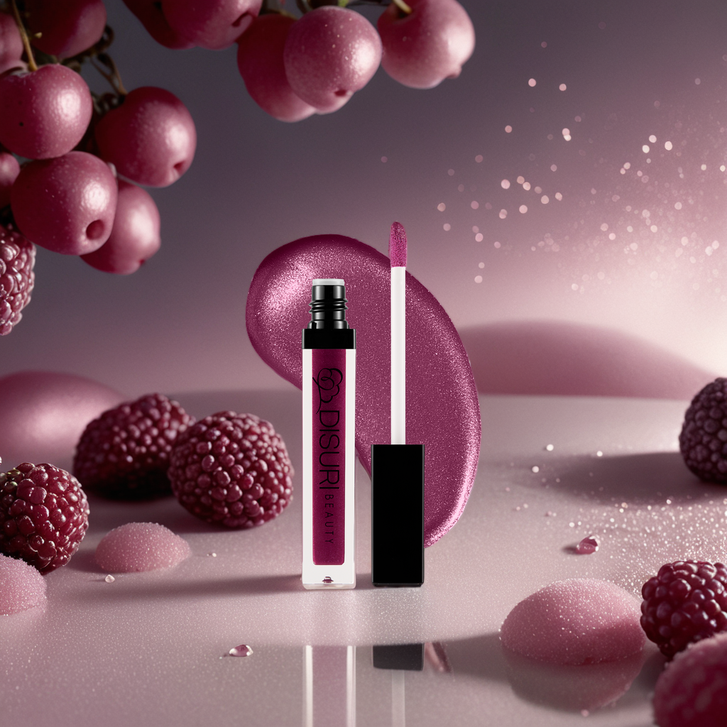 DISURI Beauty Shimmer Lip Gloss - Sexy Berry Dreams