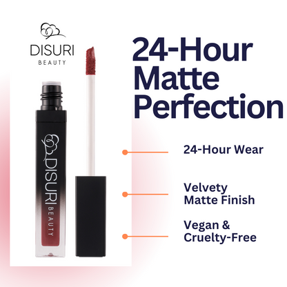 DISURI Beauty Liquid Lipstick - Berry Temptation