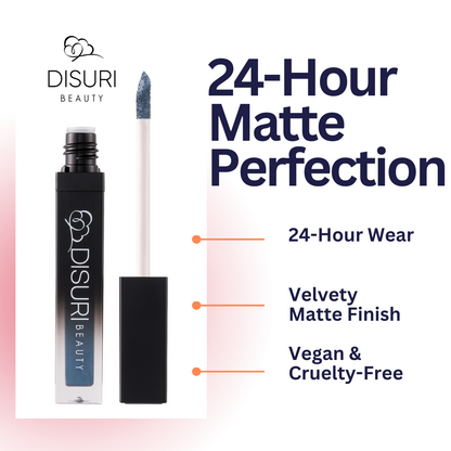 DISURI Beauty Liquid Lipstick - Blue Ambition