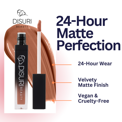 DISURI Beauty Liquid Lipstick - Brooklyn