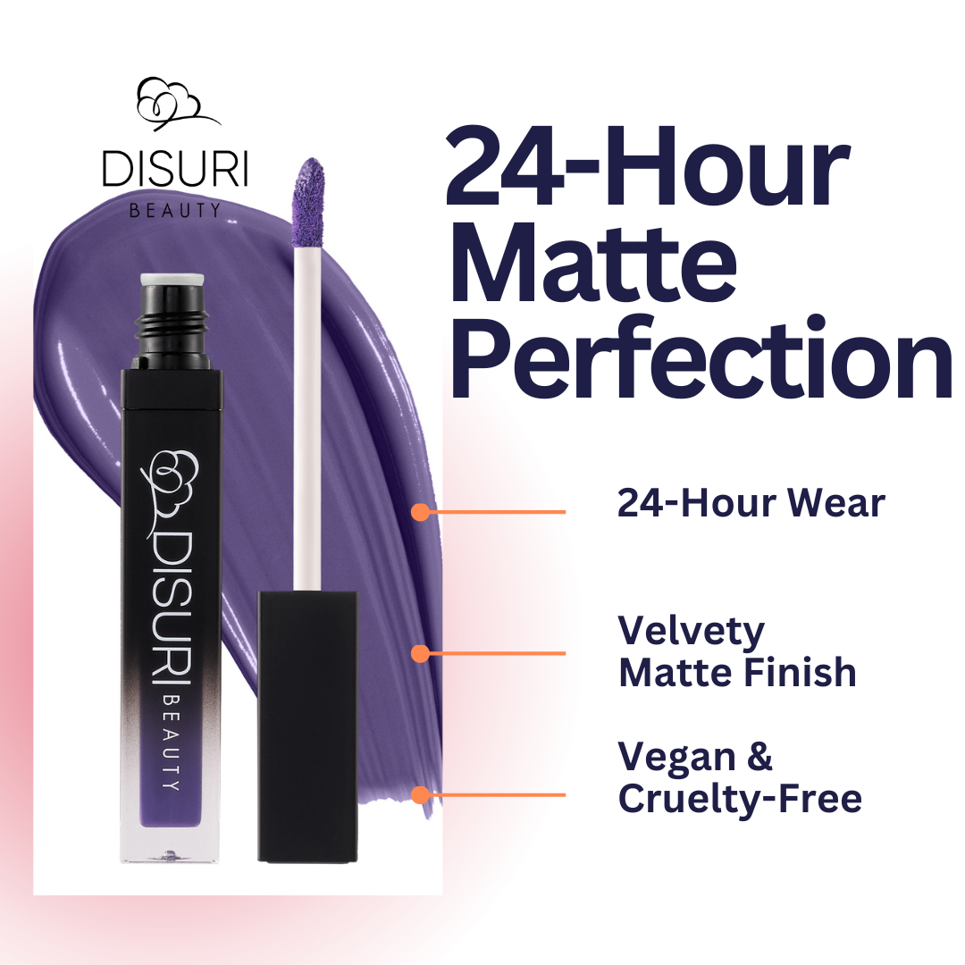 DISURI Beauty Liquid Lipstick - Royal Purple