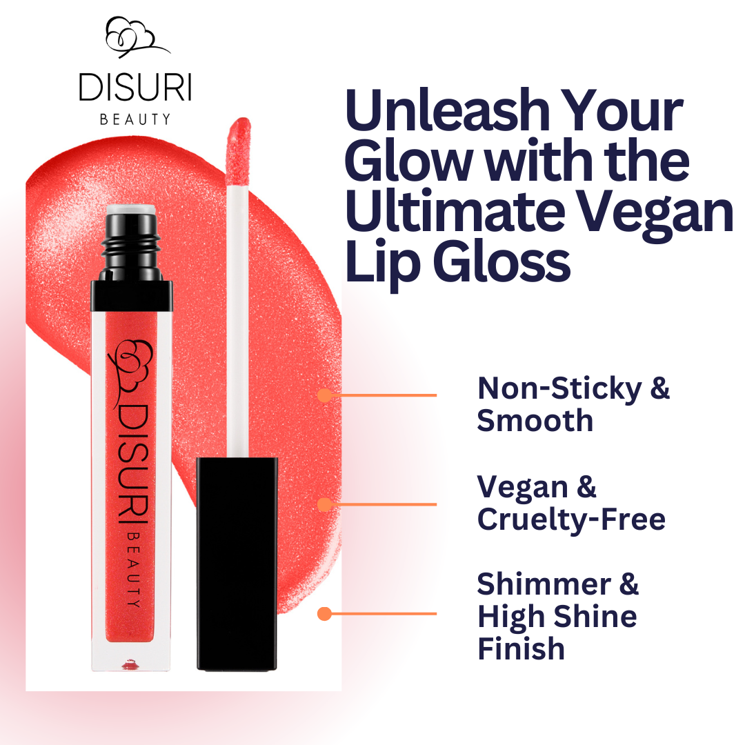 DISURI Beauty Shimmer Lip Gloss - Citrus Queen