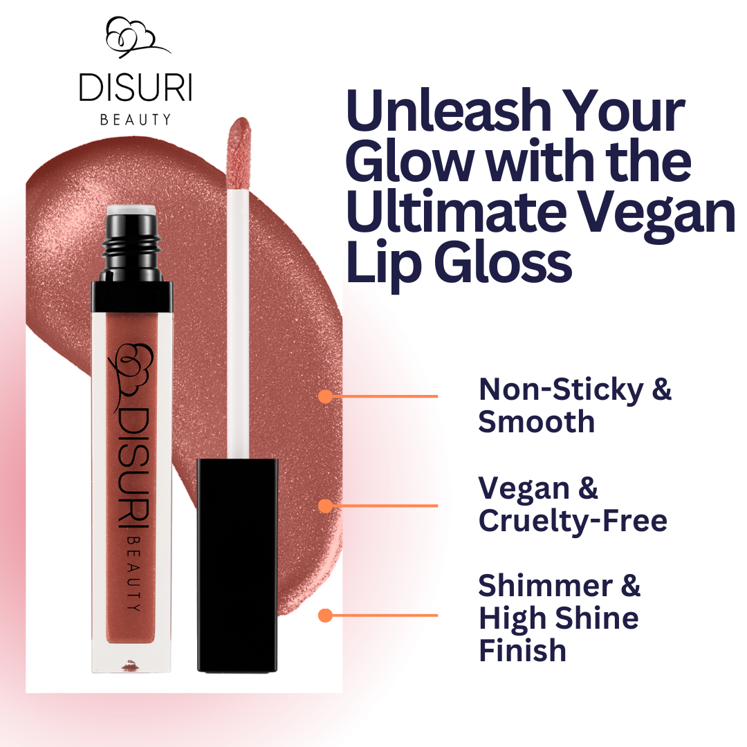 DISURI Beauty Shimmer Lip Gloss - Love of My Life