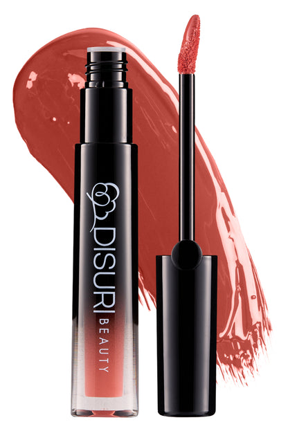 DISURI Beauty Glossy Blast Lip Gloss - Coral Rose