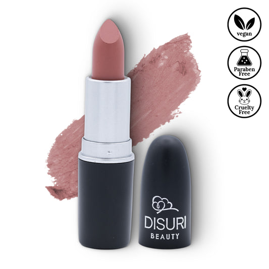 DISURI Beauty Vegan & Cruelty-Free Matte Bullet Lipstick - Rosewood Charm #24