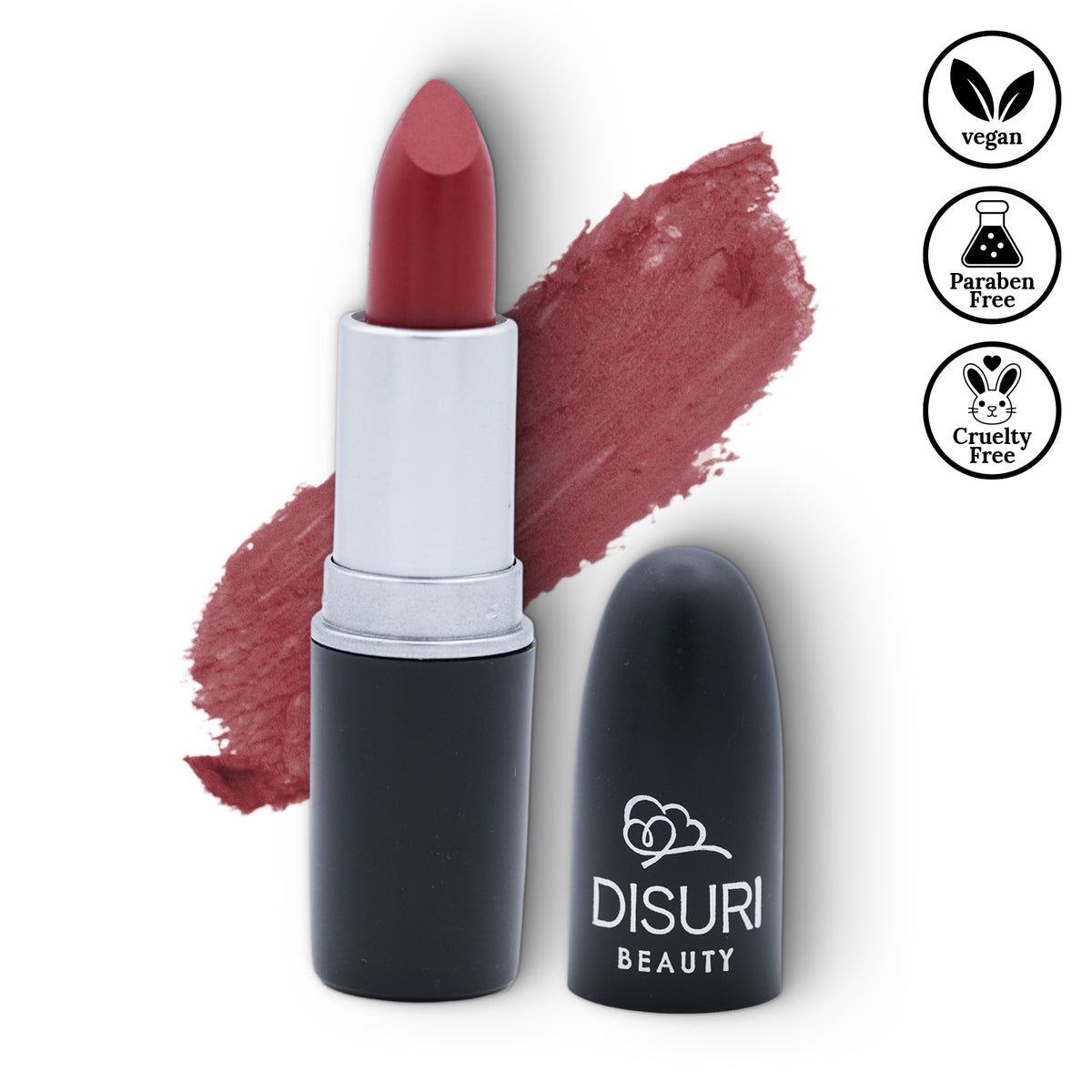 DISURI Beauty Matte Bullet Lipstick - Ruby Noir (#19)