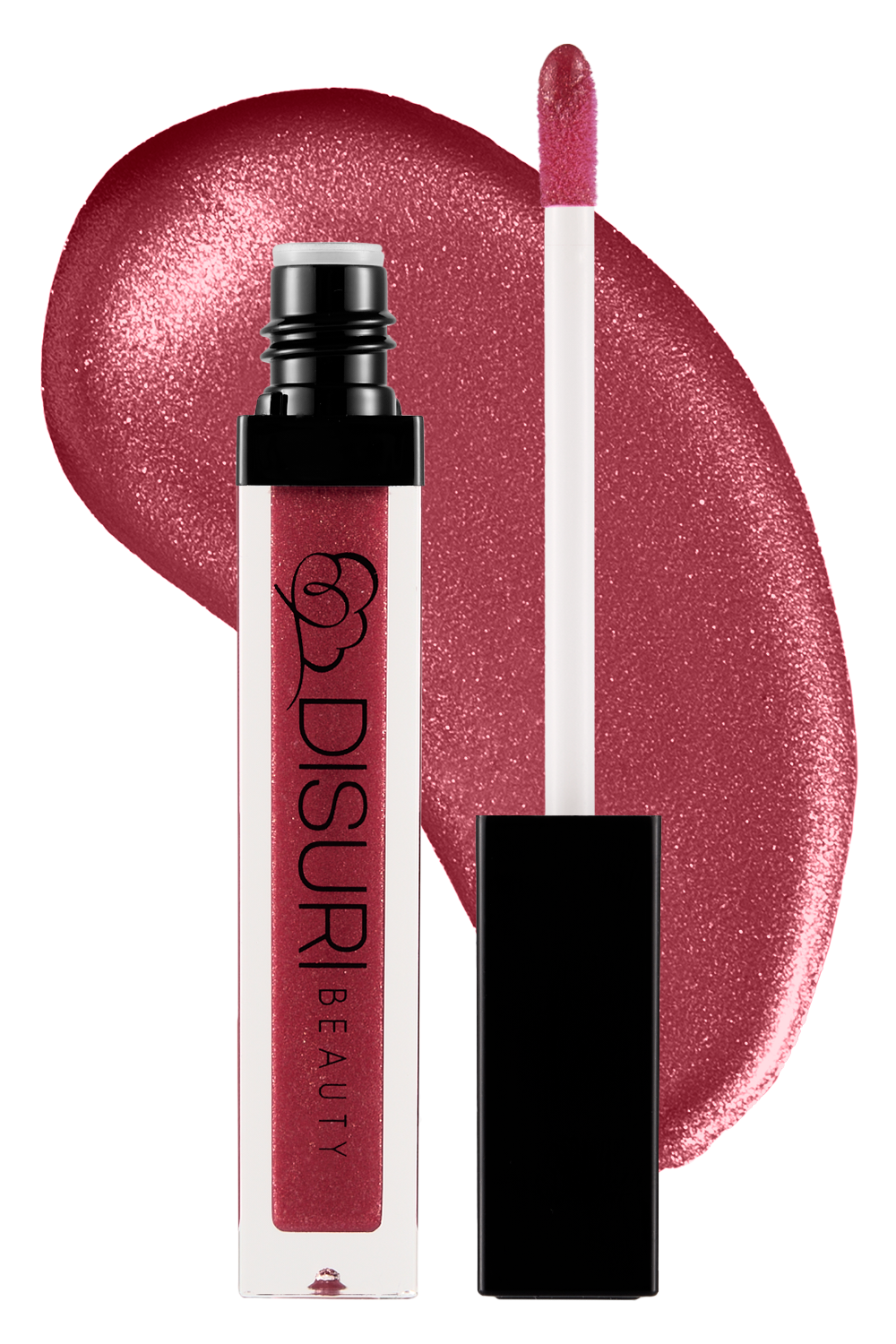 DISURI Beauty Shimmer Lip Gloss - Pinky Promise