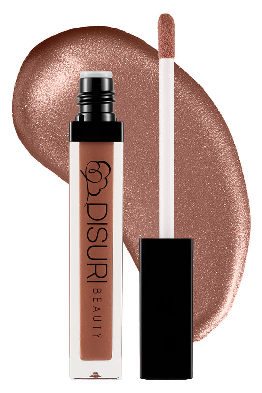 DISURI Beauty Shimmer Lip Gloss - Honeybun