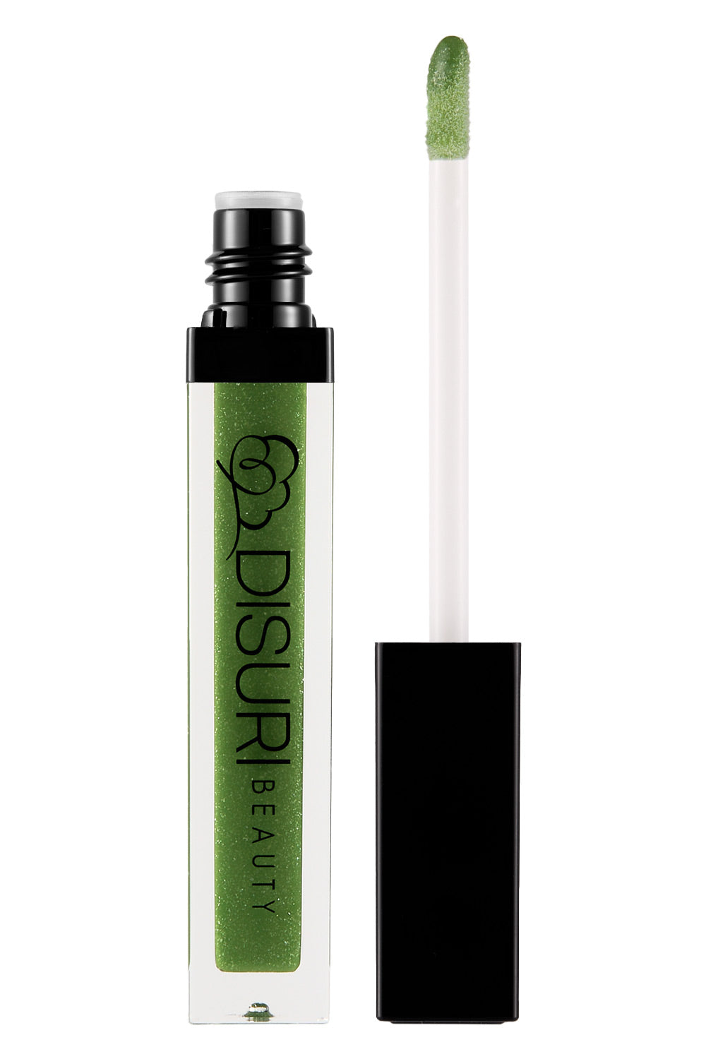 DISURI Beauty Shimmer Lip Gloss - Green Crush