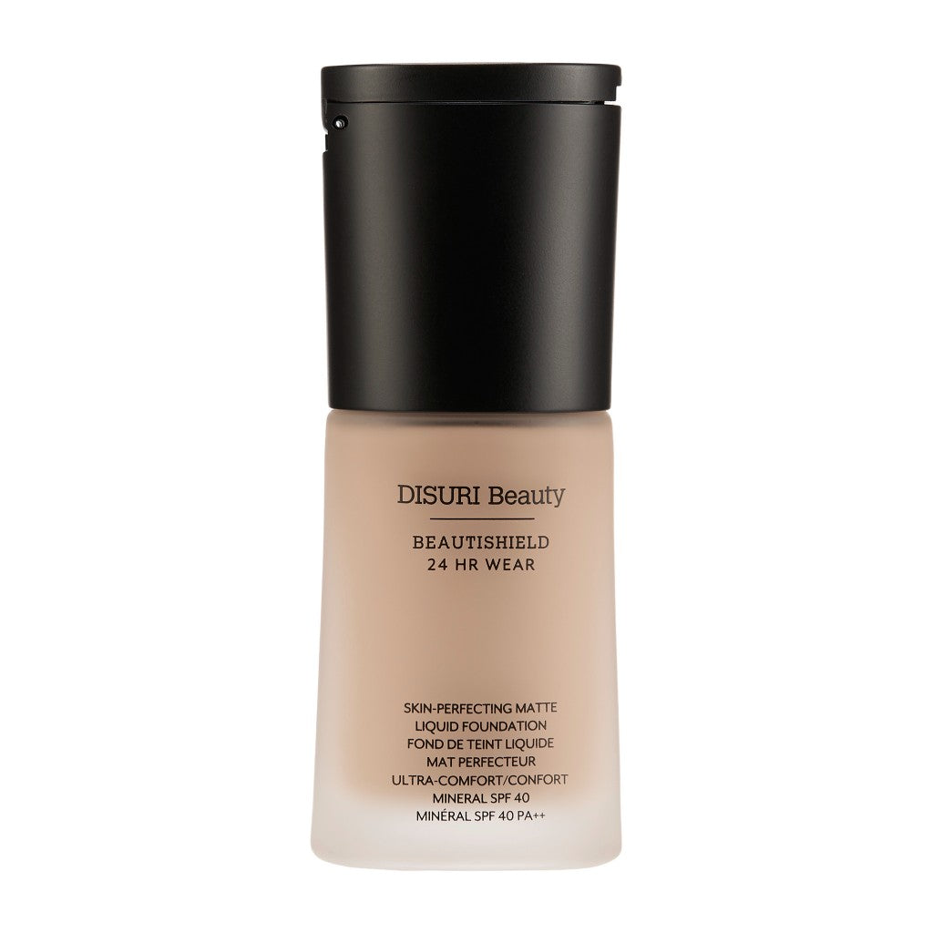 DISURI Beauty BEAUTISHIELD 24HR Wear Skin-Perfecting Matte Liquid Foundation SPF 40 — hero