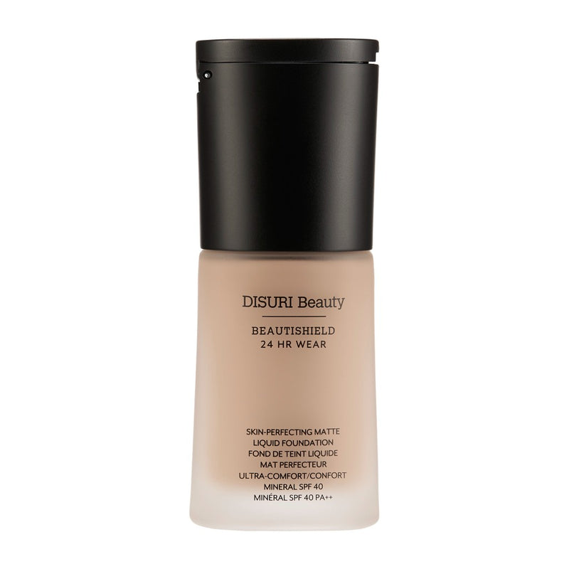DISURI Beauty BEAUTISHIELD 24HR Wear Skin-Perfecting Matte Liquid Foundation SPF 40 — hero