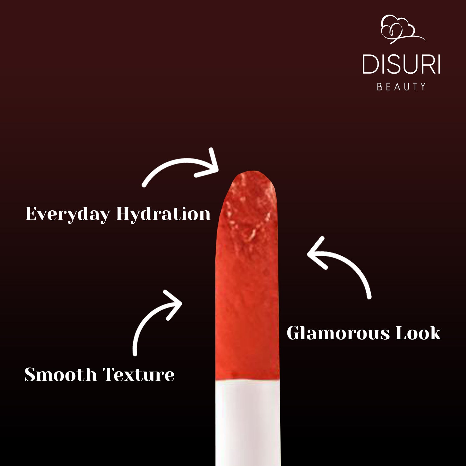 DISURI Beauty Liquid Lipstick - Blood Orange