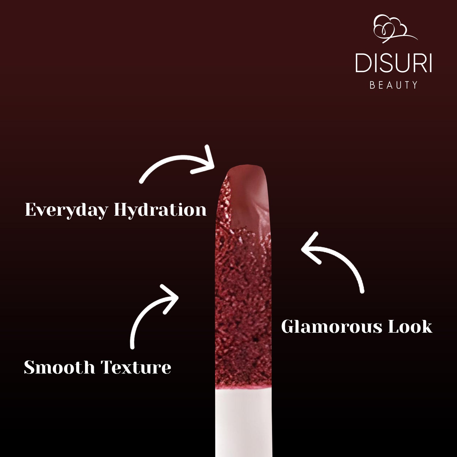 DISURI Beauty Liquid Lipstick - Berry Temptation