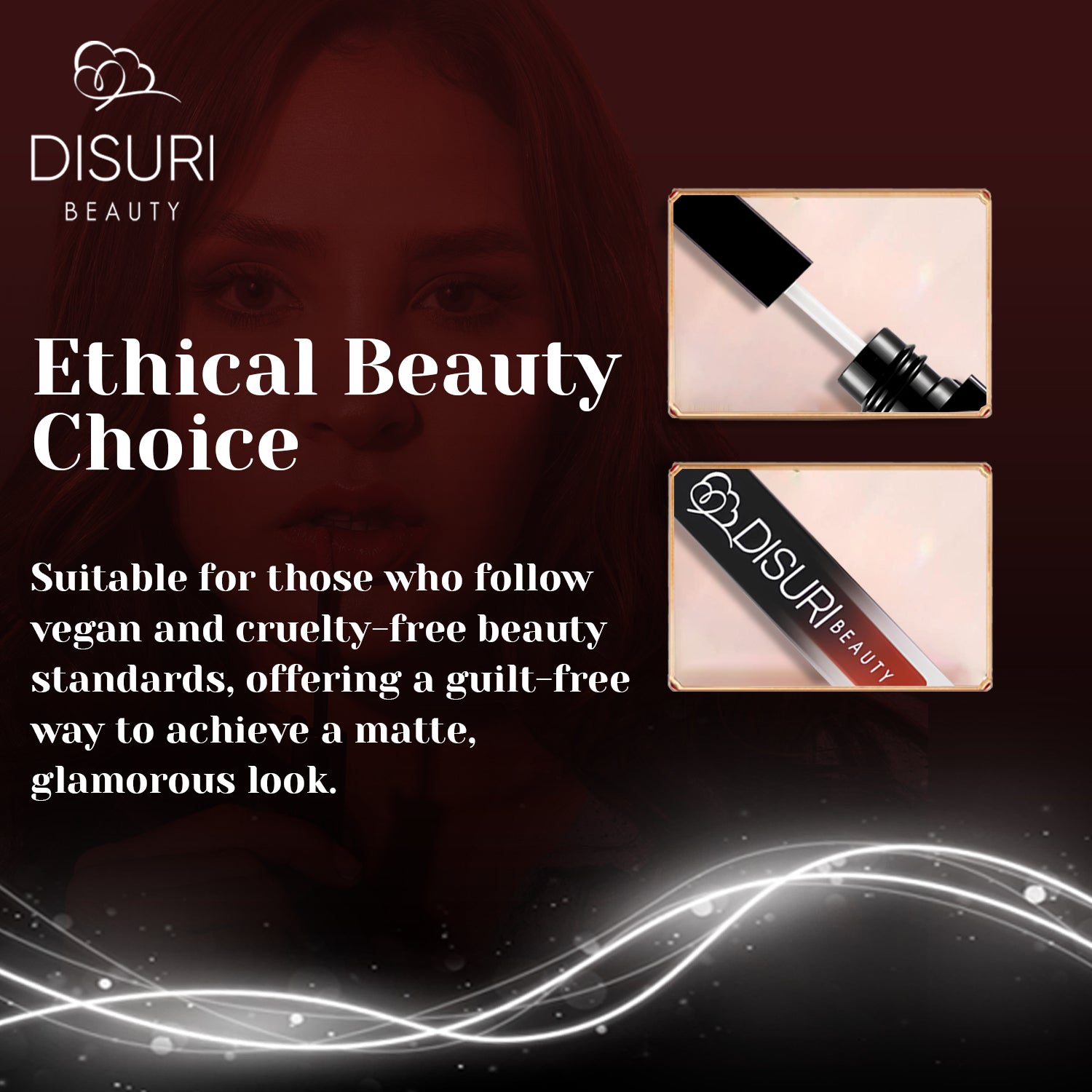 DISURI Beauty Liquid Lipstick - Blood Orange