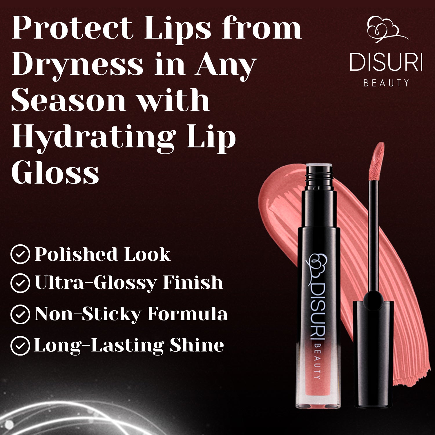 DISURI Beauty Glossy Blast Lip Gloss - Lust in the City