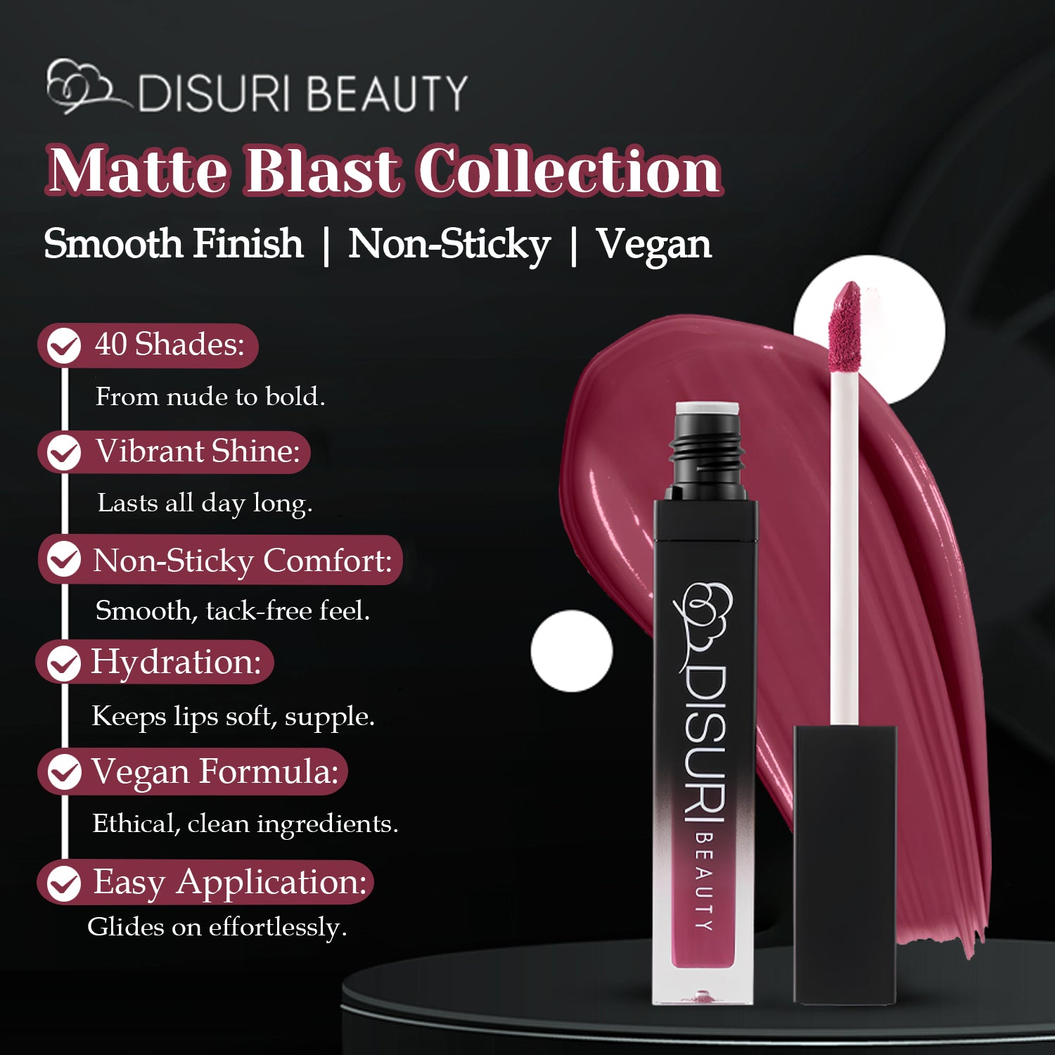 DISURI Beauty Liquid Lipstick - Greatest Summer of My Life