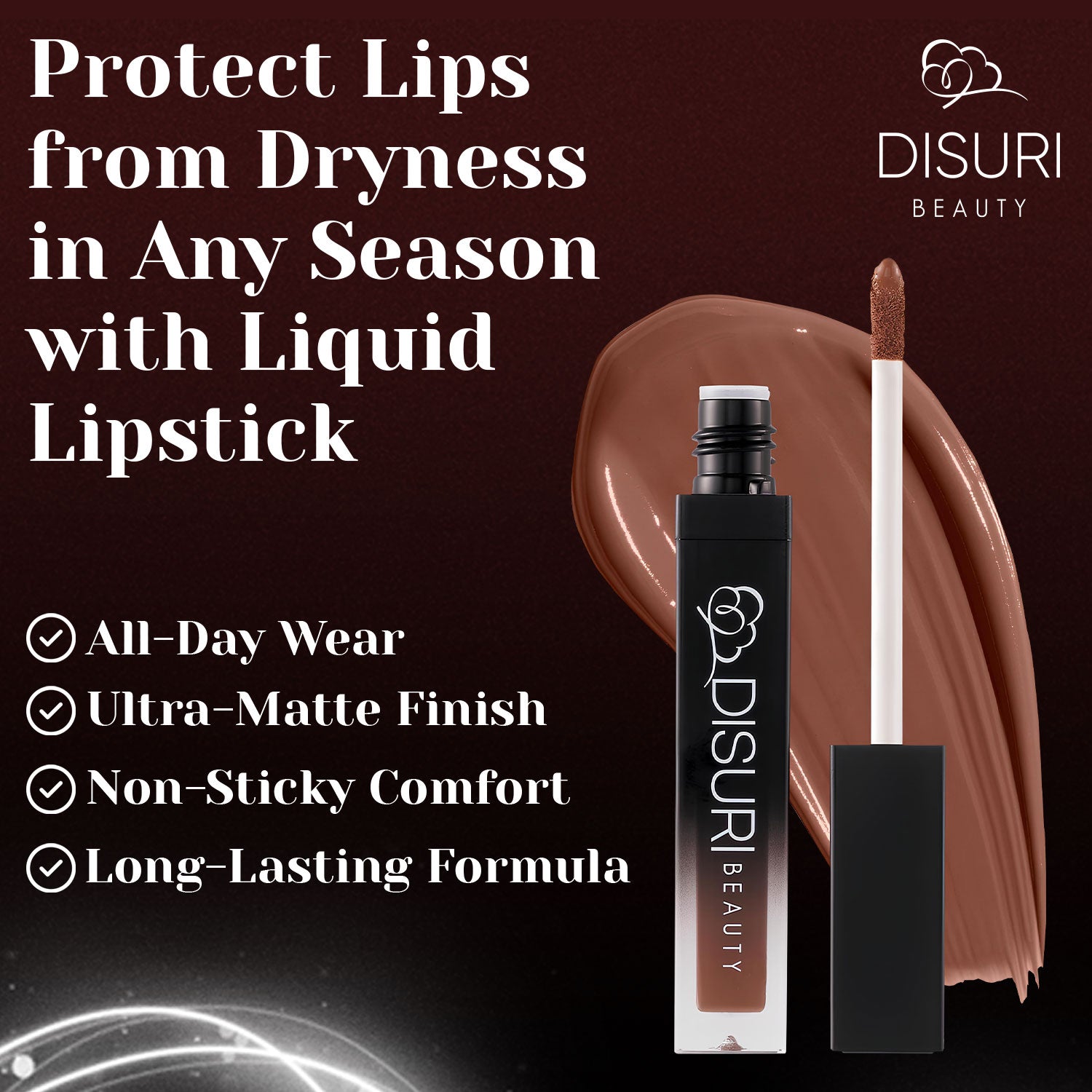 DISURI Beauty Liquid Lipstick - Hazelnut Crush