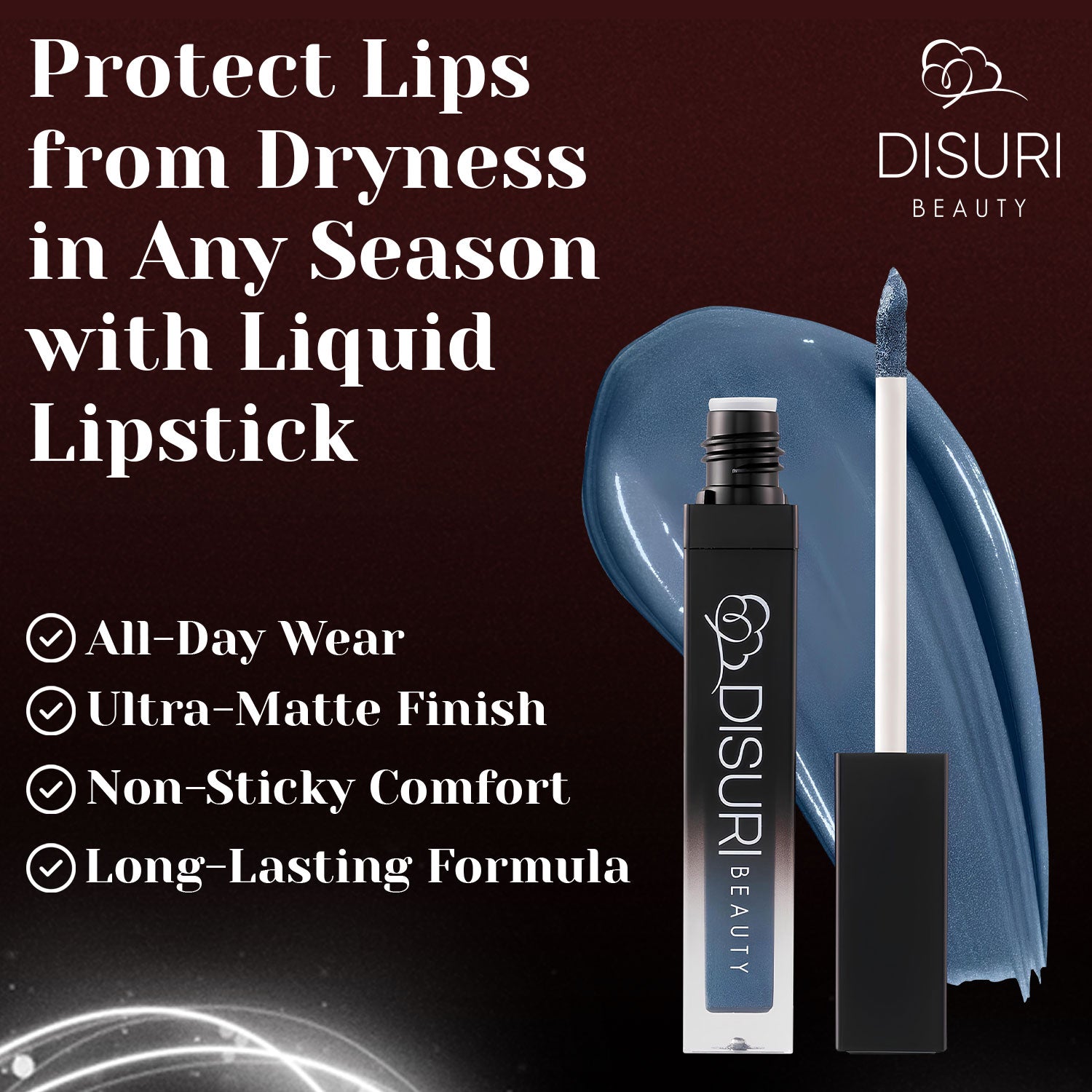 DISURI Beauty Liquid Lipstick - Blue Ambition