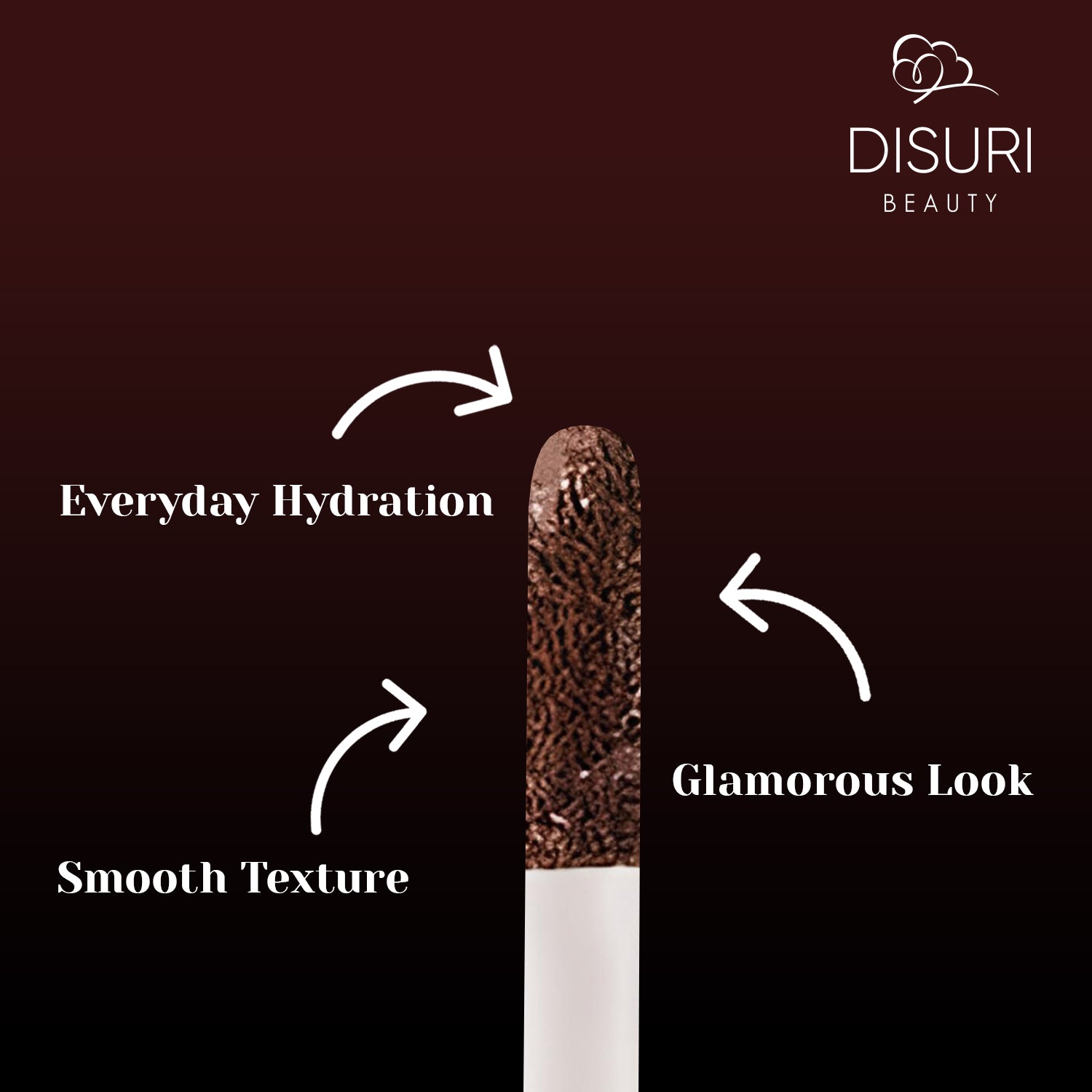 DISURI Beauty Liquid Lipstick - Chocolate Cake