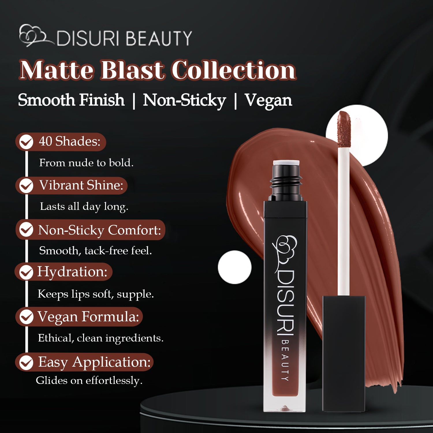 DISURI Beauty Liquid Lipstick - Life in The City