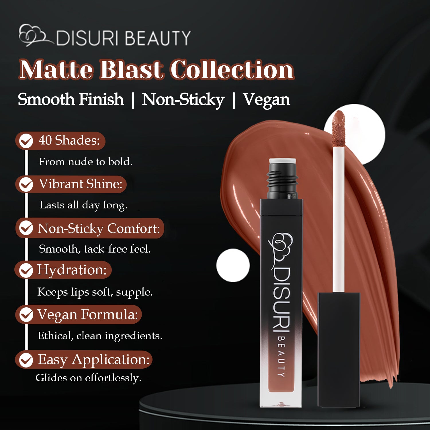 DISURI Beauty Liquid Lipstick - Love Affair