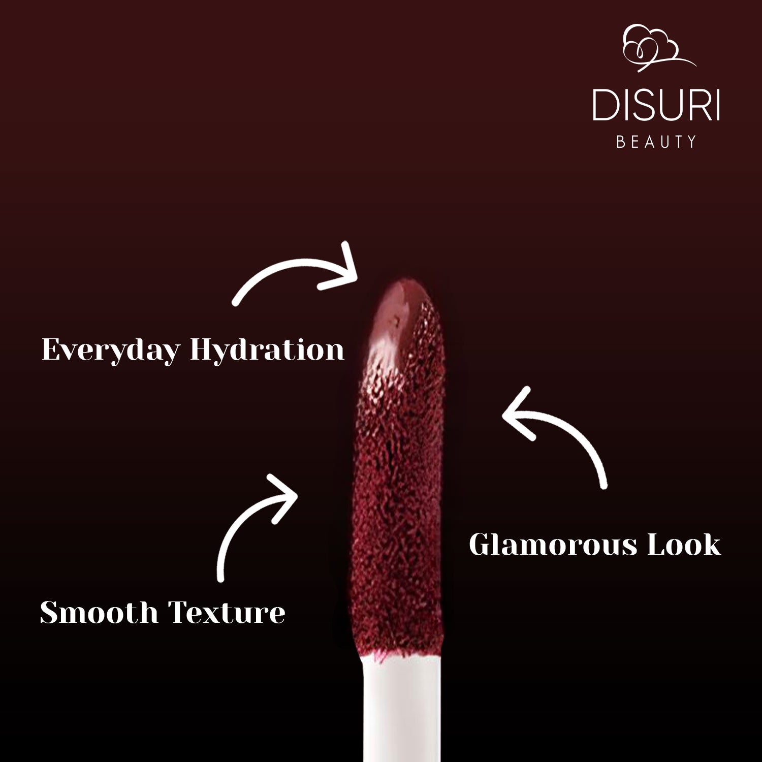 DISURI Beauty Liquid Lipstick - Red Wine