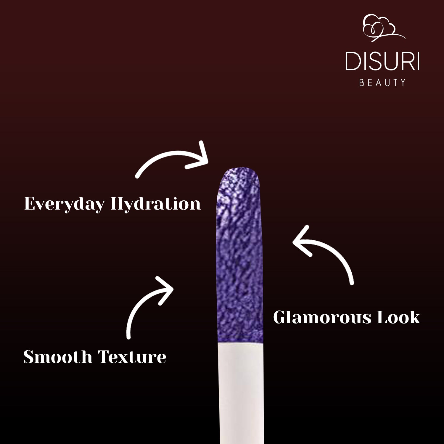 DISURI Beauty Liquid Lipstick - Royal Purple