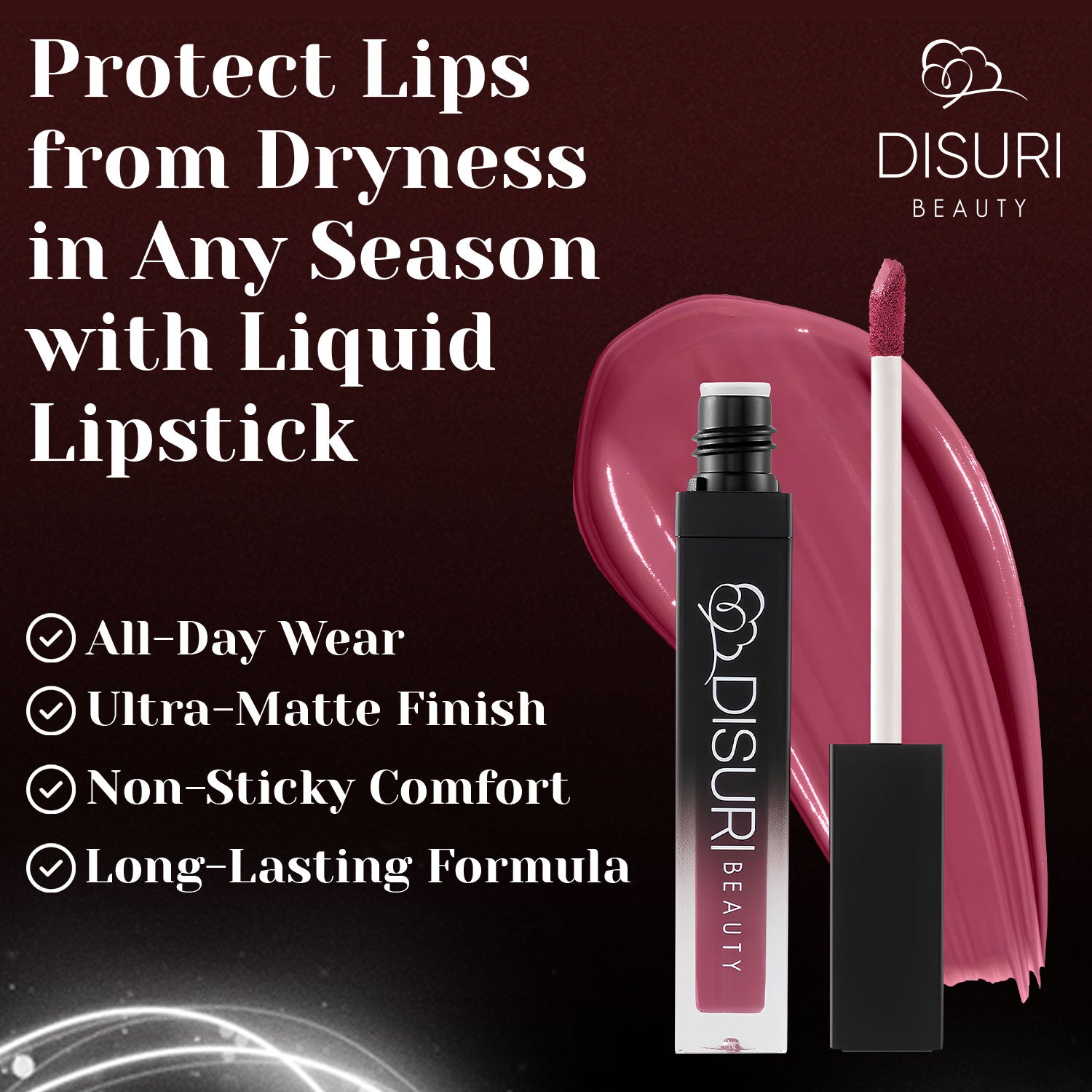 DISURI Beauty Liquid Lipstick - Sin City