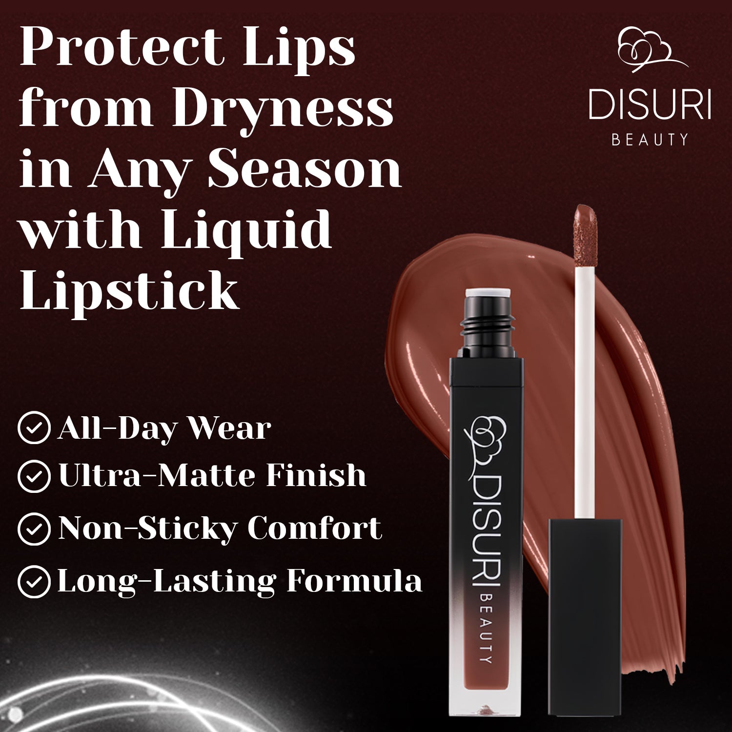 DISURI Beauty Liquid Lipstick - Ain't Worried Bout' Nothin'