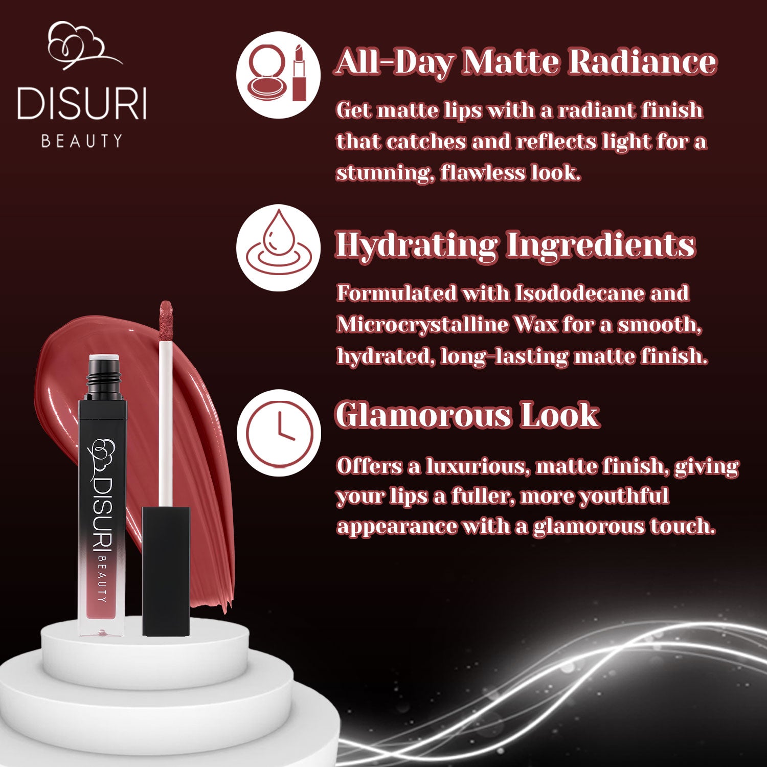 DISURI Beauty Liquid Lipstick - Boss Status