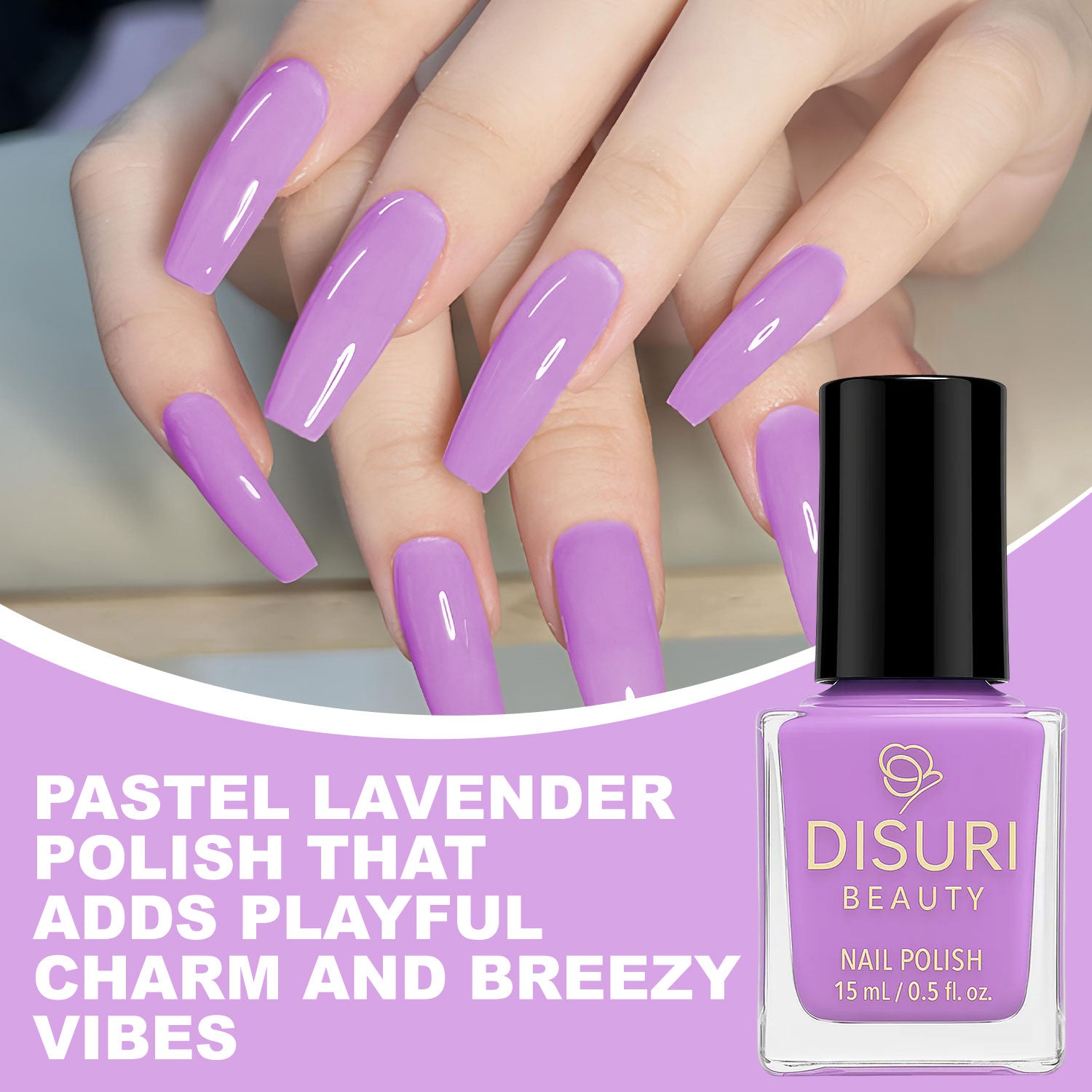 Jigga Sweater – Vegan Pastel Lavender Nail Polish | Cruelty-Free Crème Finish by DISURI Beauty