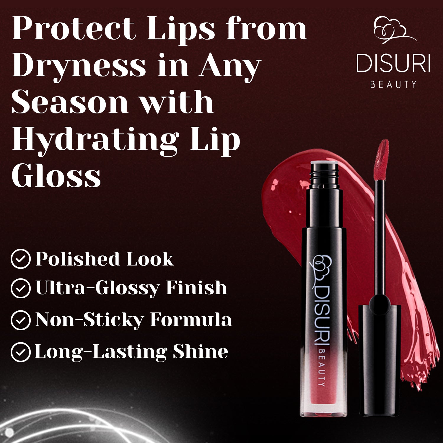 DISURI Beauty Glossy Blast Lip Gloss - No Games Please