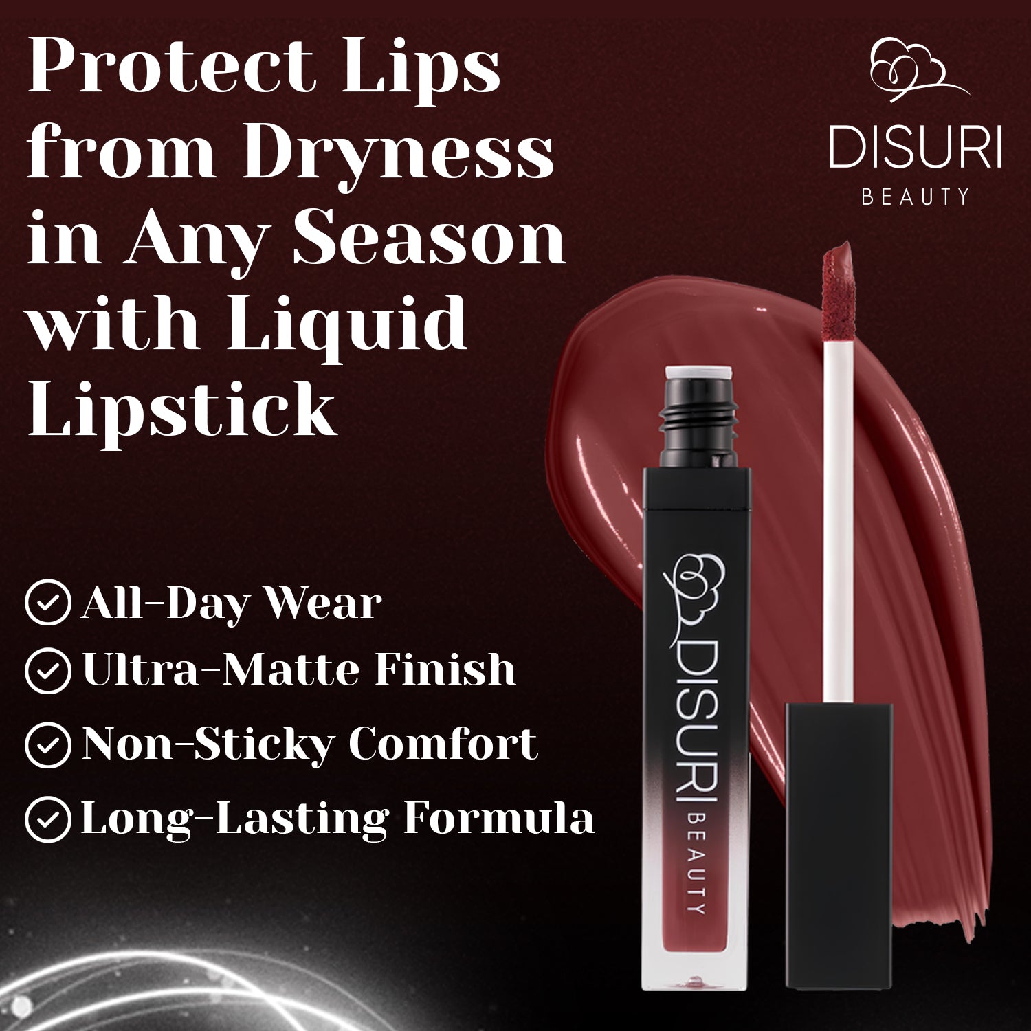 DISURI Beauty Liquid Lipstick - Berry Temptation