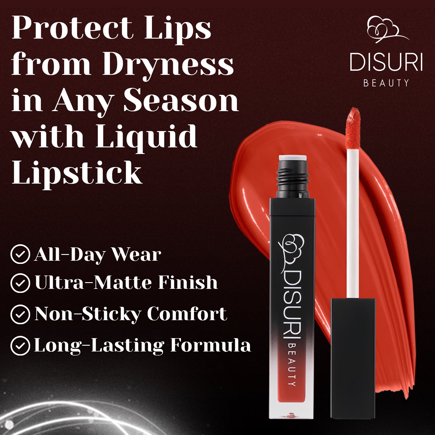 DISURI Beauty Liquid Lipstick - Seductive