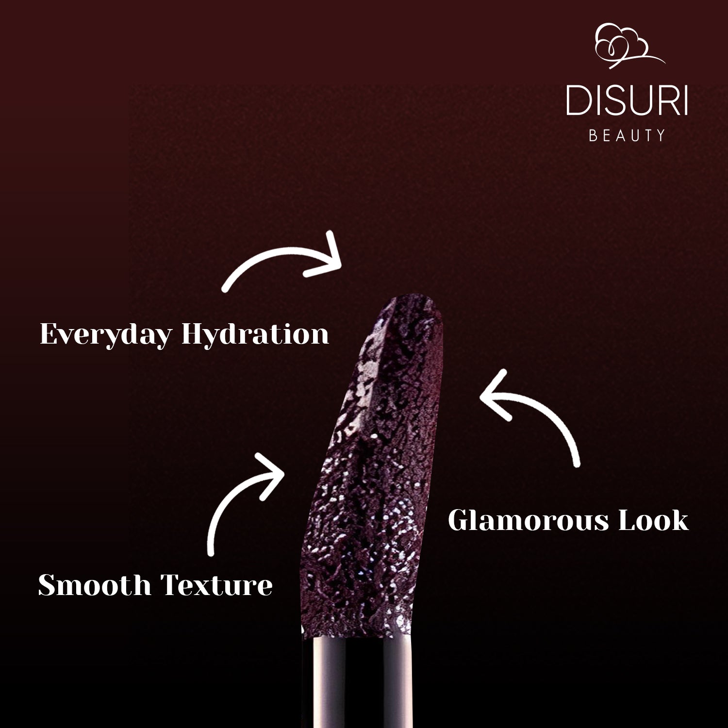 DISURI Beauty Glossy Blast Lip Gloss - Purple Dazzle