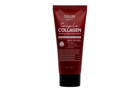 DISURI Triple Collagen Firming Foam – Anti-Aging Cleanser, 4.05 oz