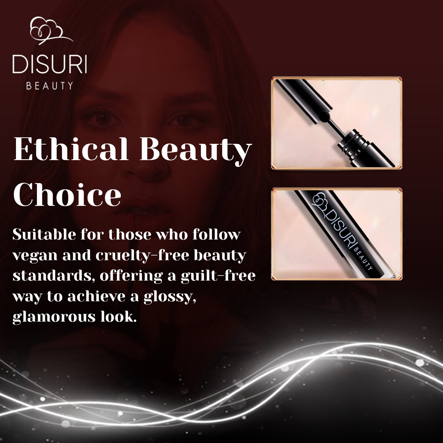 DISURI Beauty Glossy Blast Lip Gloss - Widow's Kiss