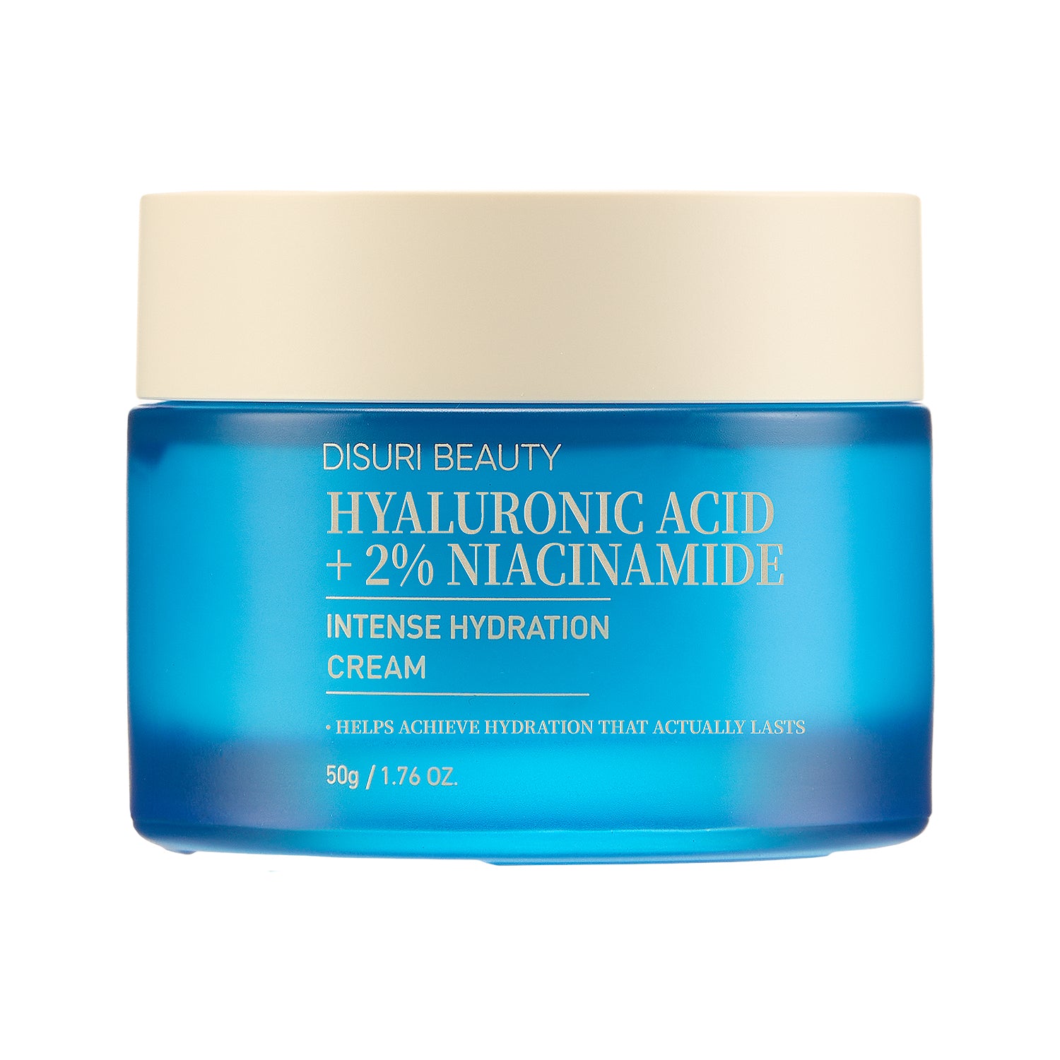 DISURI Hyaluronic Acid Intense Hydration Cream – Korean Barrier-Boosting Moisturizer with Triple HA + 2% Niacinamide