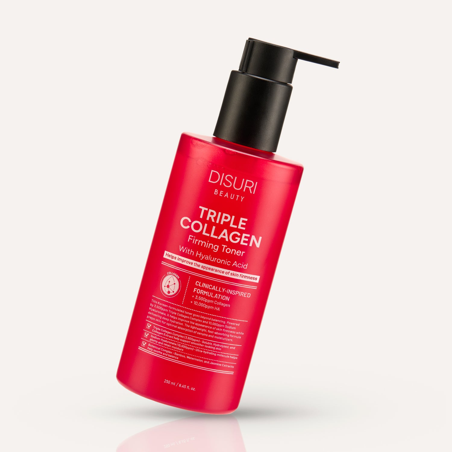 DISURI Triple Collagen Firming Toner – Hydrating & Firming Toner with 3,500ppm Collagen (8.45 oz)