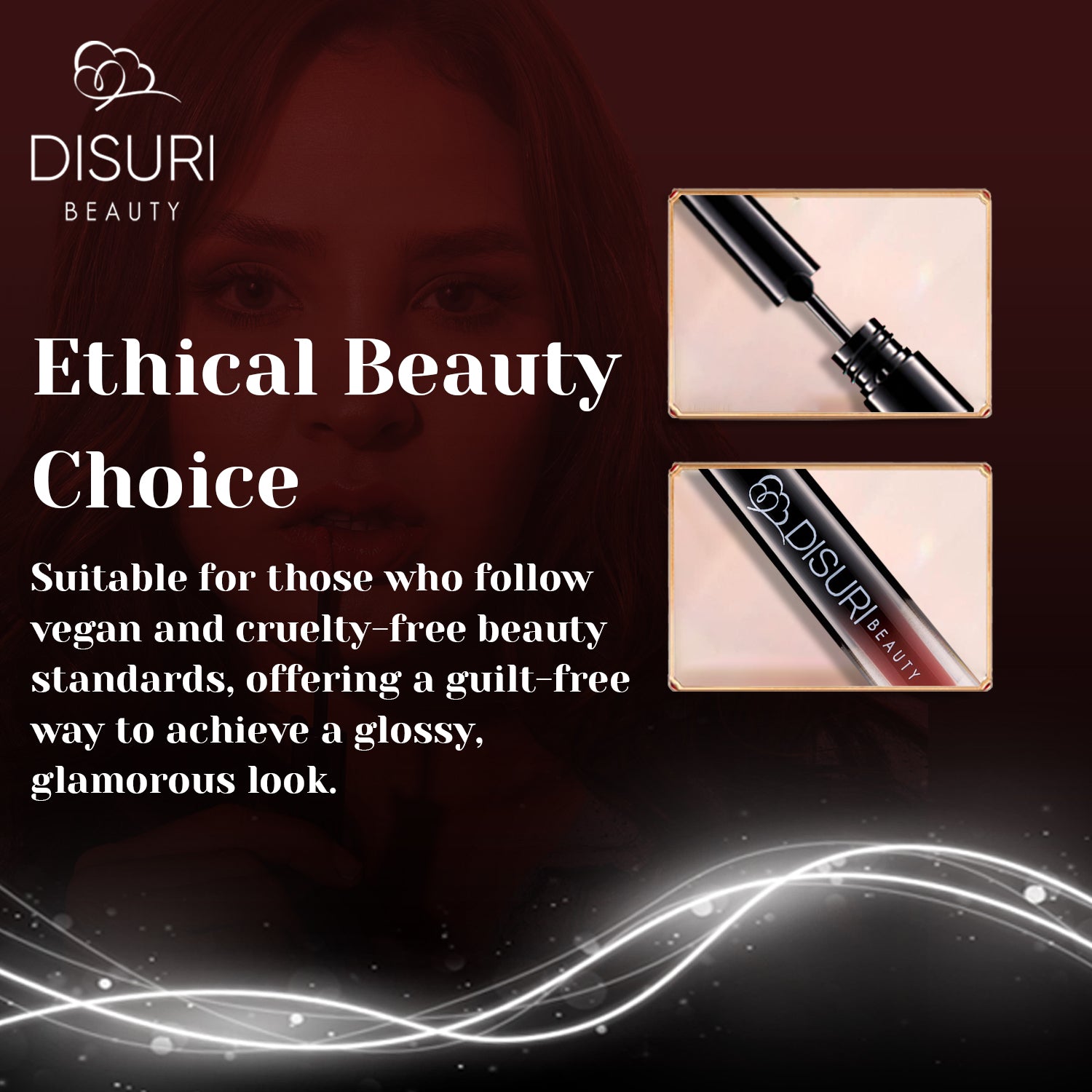 DISURI Beauty Glossy Blast Lip Gloss - Hot Cocoa