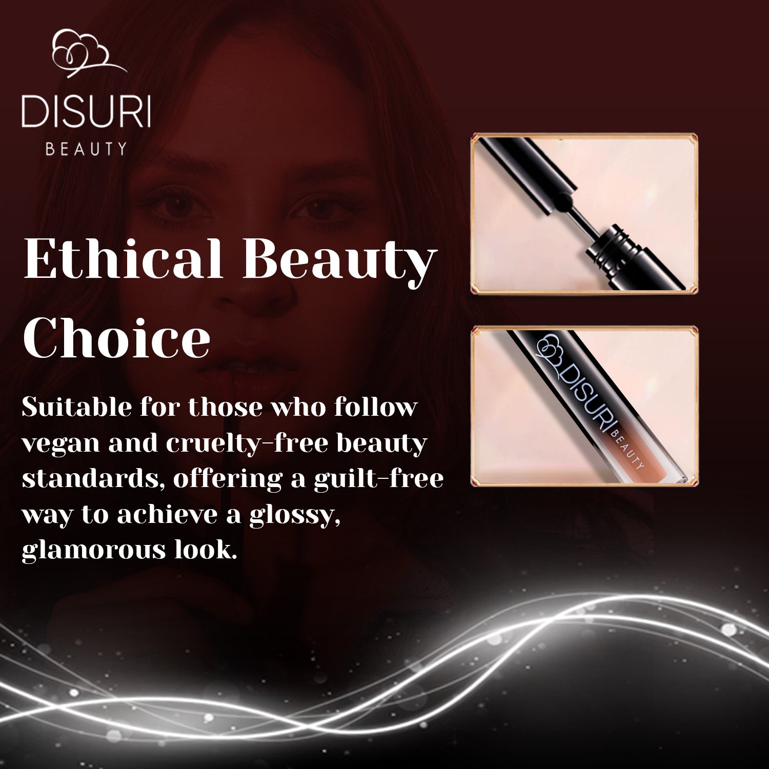 DISURI Beauty Glossy Blast Lip Gloss - Light Sauce