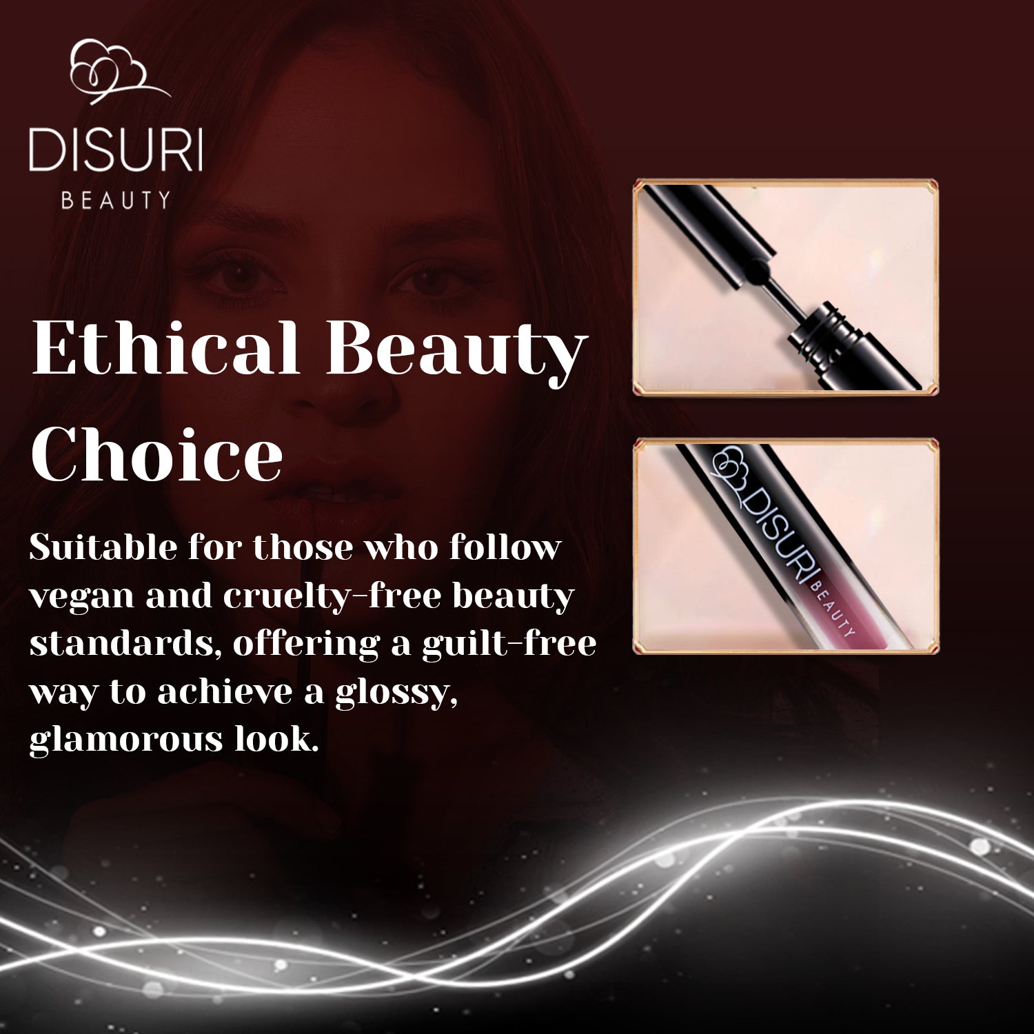 DISURI Beauty Glossy Blast Lip Gloss - Kiss Me