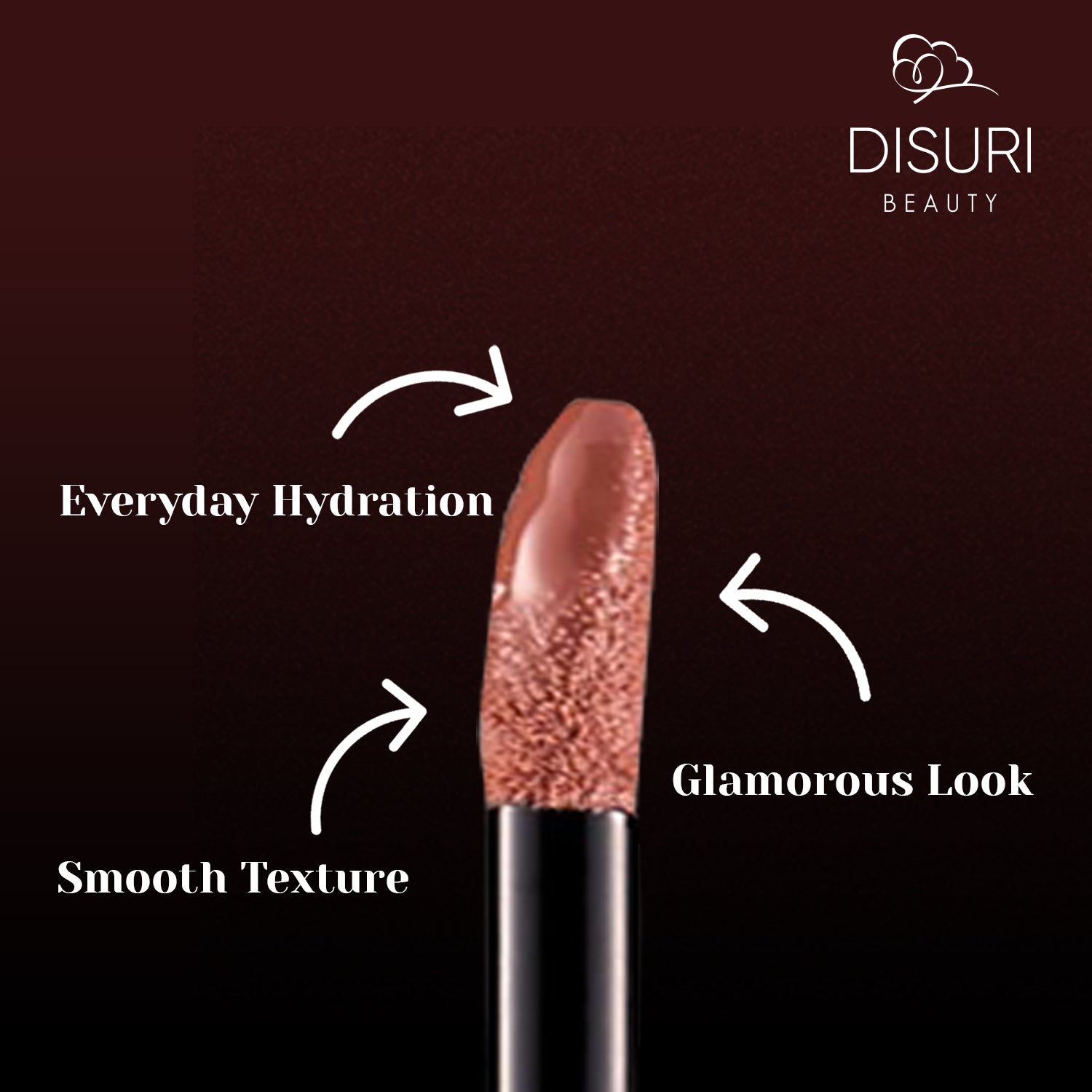 DISURI Beauty Glossy Blast Lip Gloss - Cocoa Crush