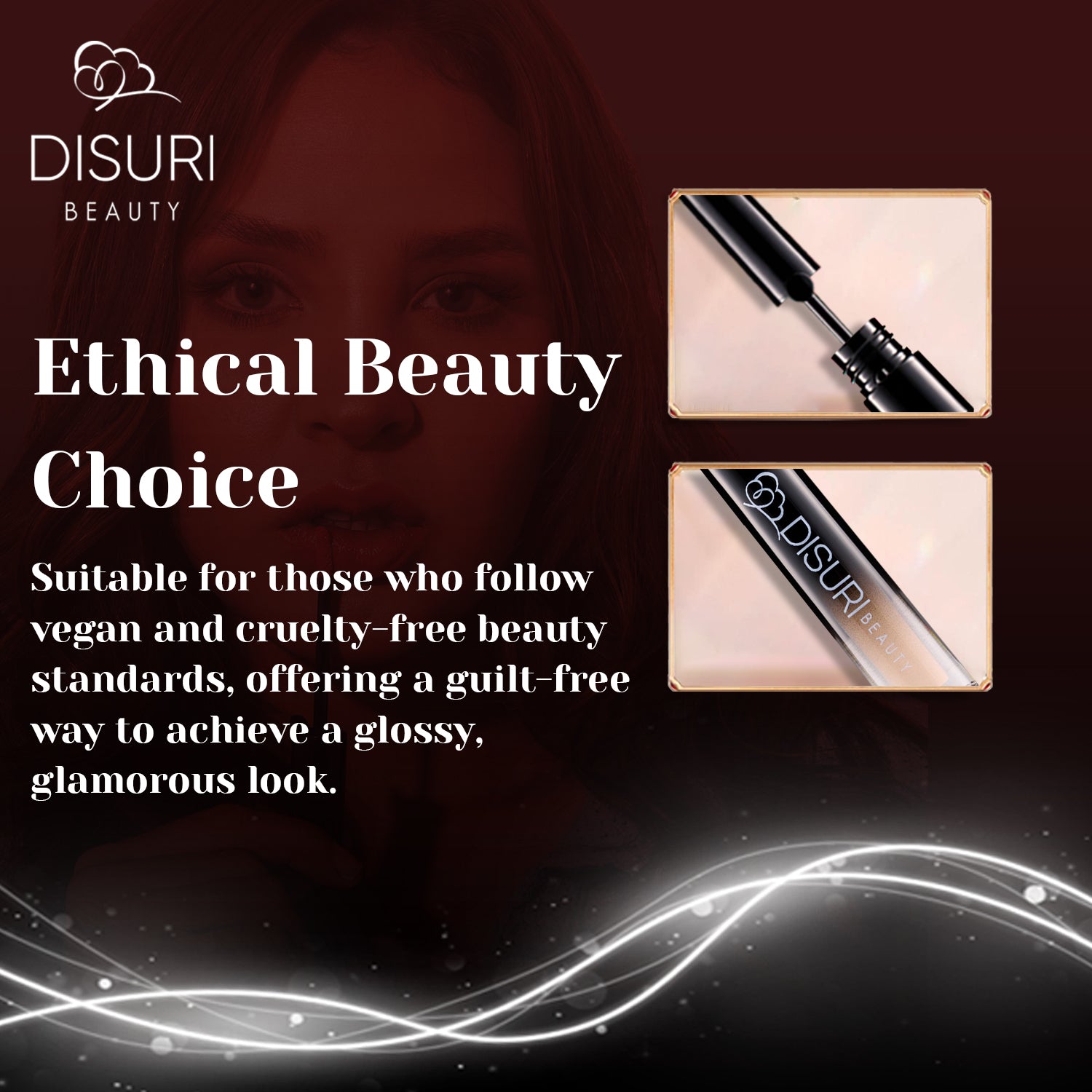 DISURI Beauty Glossy Blast Lip Gloss - Frosted Cake