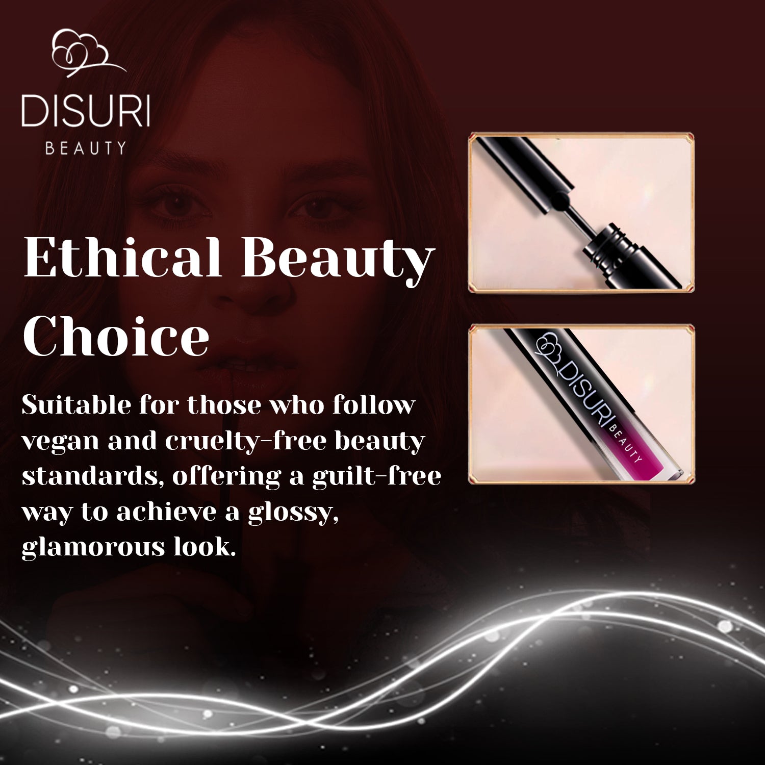 DISURI Beauty Glossy Blast Lip Gloss - Hot Romance