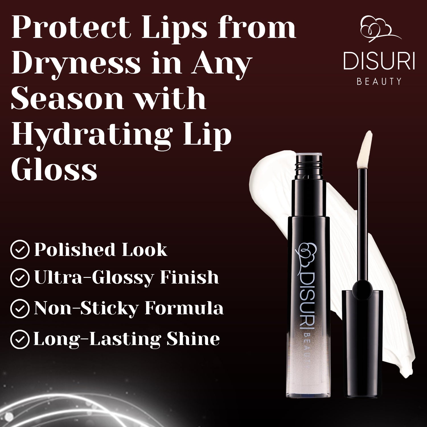 DISURI Beauty Glossy Blast Lip Gloss - Glossy Pop