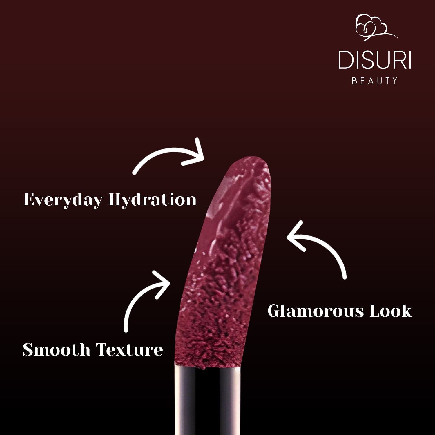 DISURI Beauty Glossy Blast Lip Gloss - Kiss Me