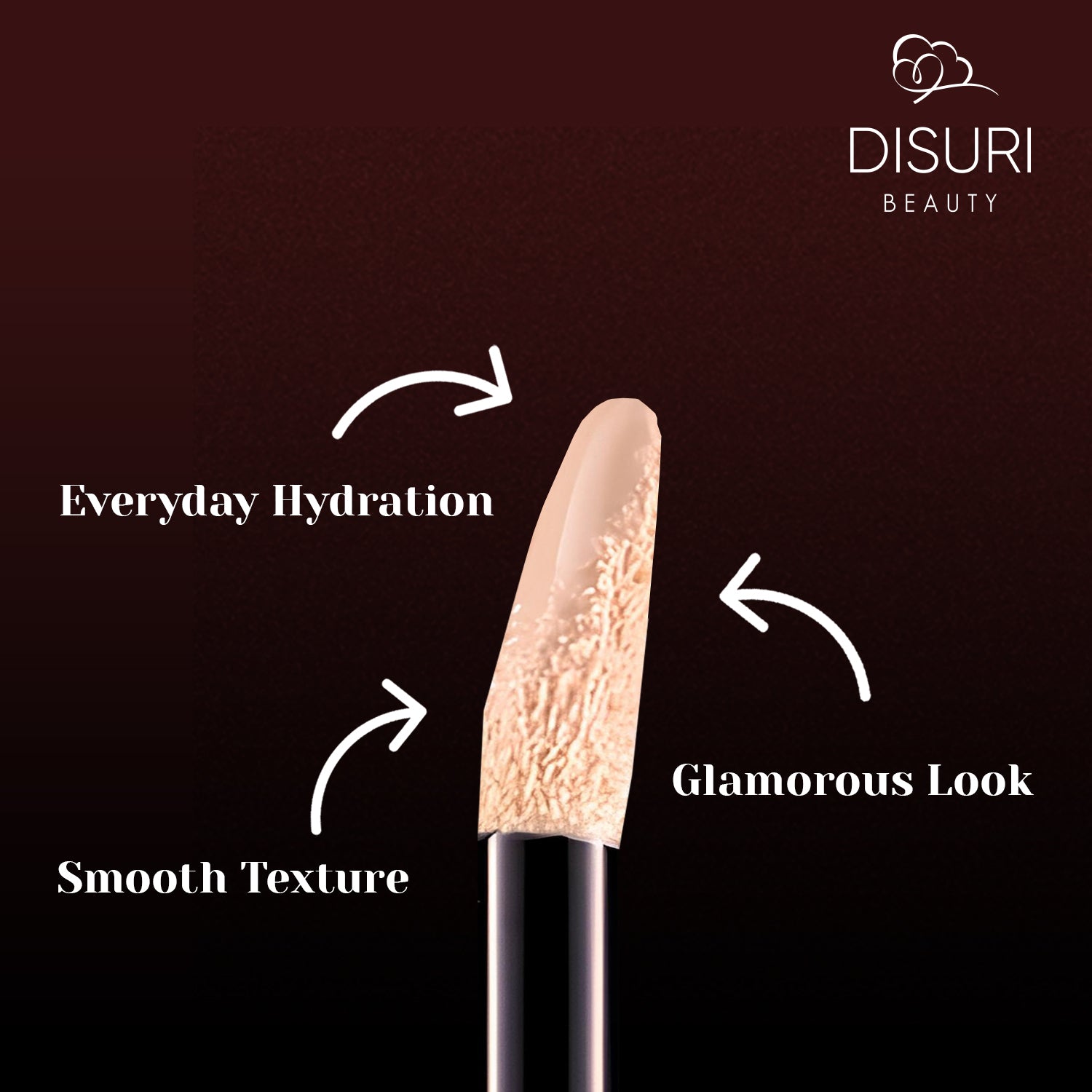 DISURI Beauty Glossy Blast Lip Gloss - Frosted Cake